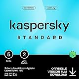 Kaspersky Standard Anti-Virus 2024 | 5 Geräte | 2 Jahre | Umfassender Schutz | Online-Banking Schutz | Leistungsoptimierung | PC/Mac/Mobile | Aktivierungscode per Email