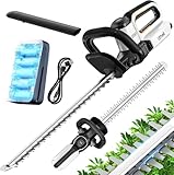 Litheli Heckenschere Akku, mit einem 2,0 Ah Akku, 51 cm Schnittlänge, Anschlagschutz, ergonomischer Griff, für Sträucherschneiden Gartenpflege, Hedge Trimmer