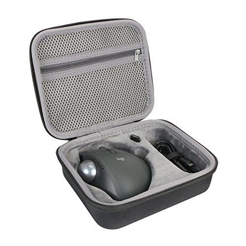co2CREA Hart Reise Schutz Hülle Etui Tasche für Logitech MX Ergo /MX Ergo Plus Fortschrittlicher kabelloser Trackball Maus Mouse