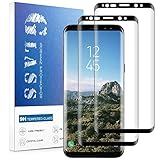 Displayschutzfolie für Samsung Galaxy S9 Plus, gehärtetes Glas, [Ultraschall-Fingerabdruckunterstützung] [9 Härte] [Anti-Blasen] [3D Curved] Kratzfest Kratzfest für Samsung Galaxy S9 Plus