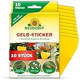 Neudorff Gelbsticker gegen kleine fliegende Schädlinge wie Trauermücken, insektizid frei, geruchlos, 10 Stück (1er Pack)