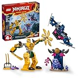 LEGO NINJAGO 71804 Arins Battle Mech Ninja Spielzeugset für Kinder mit Arin Ninja Minifigur und Katana Schwert Zubehör, Geschenkidee für Jungen und Mädchen ab 4 Jahren
