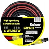 Gartenschlauch 50m ¾ Gummi Kaiser EXPERT 5-lagig UV-beständig knickfest flexibel robust Bewässerungsschlauch Autowäsche Garten Werkstatt Profi