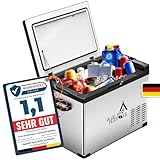 PLUG IN FESTIVALS - elektrische Kühlbox - Kompressor Gefrierbox bis -20 Grad - Kühlbox Auto - Camping Kühlschrank - Powerstation zum Kühlen - 12V 230V - 40 Liter