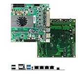 N100 NAS Motherboard, NAS Motherboard CPU Kombination, Mini ITX Mainboard mit intl N100, Mini ITX Board für NAS Server zum Selbermachen mit CPU Lüfter, Kein RAM, Kein Speicher