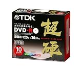 TDK DVD-R 4,7 GB 120 min 1 – 16 x Weiß Wide Inkjet Printable 10 Pack 5 mm Slim Case DR120HCPW10T (Japan Import)