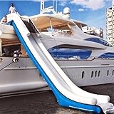MBCEYLSTUB Private Wasserrutschen Am Dock, Aufblasbare Yachtrutschen Für Yachten, Kompakte Aufblasbare Wasserrutschen Und Fahrgeschäfte, Große Rutschen