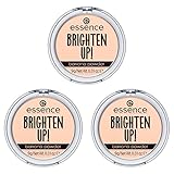 essence BRIGHTEN UP! banana powder, Nr. 20, Gelb, mattierend, für Mischhaut, vegan, ölfrei, ohne Parfüm, ohne Alkohol, 3er Pack (3x9g)