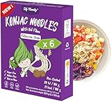 Elf-Family Konjak Nudeln [Fettuccine] aus Thai -240g x6er Box(12 pack), Low Carb Lebensmittel Vegan Glutenfrei, Shirataki Nudeln Instant Pasta/Keto Diet Food/Kalorienarme/Zuckerfrei