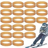 Skibremsen-Haltebänder,Ski-Gummibänder | 20X elastische Skibandagen aus Gummi | Snowboard-Bindungsgurte, Ski-Tuning-Set für Outdoor-Sportarten, verbessern Sicherheit und Spaß