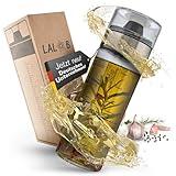 LALOB® Dressing-Shaker – spülmaschinenfest – fünf Rezepte in 175ml und 350ml – auslaufsicher Behälter – Salatsoßen-Schüttelbecher