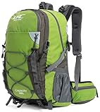 DCmount Wanderrucksack 40l Damen Herren Rucksack Wasserdicht Reiserucksack mit Regenschutz