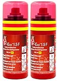 F-Exx® 1.5 F Kompakter Fettbrand-Feuerlöscher - 2er Pack Löschspray für Küche und Zuhause (Made in Germany)