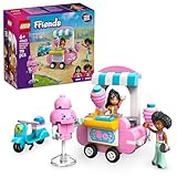 LEGO Friends Zuckerwattestand - Ostergeschenke für Mädchen ab 6 Jahren - Spielset für kreative Rollenspiele mit 2 Minifiguren, fahrbarem Stand und Zubehör - Spielzeug mit Mini-Puppen - 42643