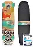 JUCKER HAWAII Skateboard PONO Kick | City Cruiser | Mini Cruiser aus Holz | Skateboard Kinder und Erwachsene| Mini Longboard | WOODYBOARD | Komplettboard