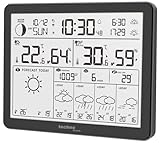 WD3000 - Wetterstation mit 4 Tage Wettervorhersage, Inklusive Außensender, Daten auf der Station und auf dem Handy (App direct weather)