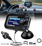 DeeprBlu DAB Adapter für Autoradio, 2.3' DAB Plus Radio Auto FM Transmitter DAB+ Digitales Radio Adapter mit Bluetooth Freisprechanruf, Autoradio Bluetooth DAB+Aux Out+USB KFZ Ladegerät+TF Musikplayer