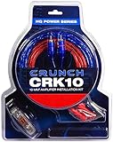 Crunch CRK10 | 10mm² Verstärker-Anschluss-Set - Kabelset 5m mit Cinchkabel