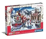 Clementoni Christmas Village Puzzle 500 Teile - Puzzle 500 Teile Kinder & Erwachsene in 70 x 50 cm - Puzzle Weihnachten von Clementoni 81502