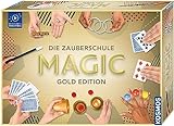 Kosmos 698232 Zauberschule Magic Gold Edition, 150 ZauberTricks von leicht bis anspruchsvoll, viele magische ZauberUtensilien, Zauberkasten für Kinder ab 8 Jahre