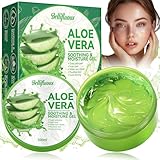 Bellifluous Aloe Vera Gel, 300ml Aloe Vera Creme After Sun, Aloe Vera Gel Bio für Gesicht, Natürliche, Beruhigende Und Moisturizer Face Aloe Vera Gesichtscreme für Gesicht, Haare Und Körper