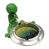 Legalize High Alien Ufo Pilot Grün - Außerirdischer Platzierter Aschenbecher - Sammelaschenbecher - 120 mm