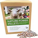 Nature Power Pellets 100% Schafwollpellets 5000g / 5kg Biologischer Naturdünger Universal Obstdünger Pflanzendünger Gemüsedünger Zierpflanzendünger Langzeitdünger Kräuterdünger