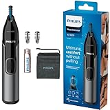 Philips Nose trimmer Series 3000 Nasenhaar-, Ohrenhaar- und Augenbrauentrimmer mit PrecisionTrim-Technologie (Modell NT3650/16)