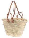 Ibizakorb von Felex Marktkorb Strandkorb Korb Einkaufstasche Tasche Ibiza Einkaufskorb groß natur I ca. 55 x 15 x 32 cm