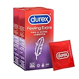 Durex Feeling Extra Kondome – extra dünn und extra geschmiert – 10 Stück