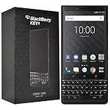 BlackBerry KEY2 128 GB (Dual-SIM, BBF100-6, QWERTY-Tastatur) Factory entsperrt SIM-Free 4G Smartphone (schwarze Edition)