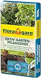 Floragard Aktiv Garten-Pflanzerde 50 Liter - Erde mit Langzeitdünger zum Pflanzen von Gehölzen, Sträuchern, Hecken und Stauden