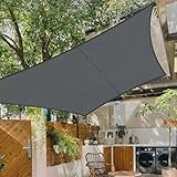COOL AREA Sonnensegel Wasserdicht Quadratisch 2.5x2.5m Sonnenschutz UV Schutz Windschutz,Geeignet für Außenbereiche wie Garten und Balkone,Terrasse, Antracita