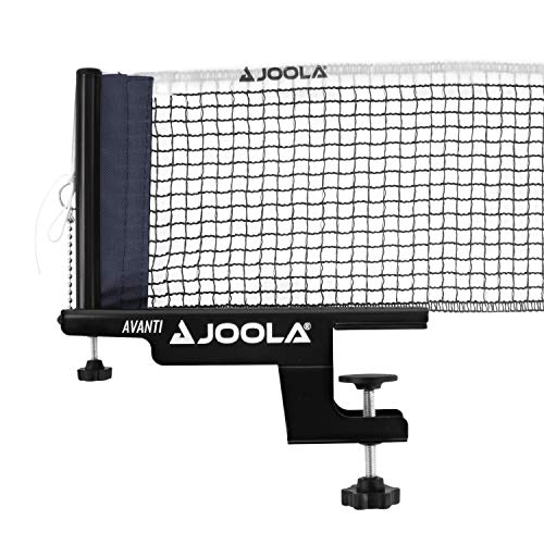 JOOLA 31009 Unisex – Erwachsene TT-Netzgarnitur Avanti Tischtennisnetz, schwarz, 152cm