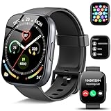 Smartwatch Herren Damen mit Bluetooth Anrufe, 1.95' HD Touchscreen, Fitnessuhr mit Pulsuhr/Schlafmonitor, 112+ Sportmodi Fitness Tracker mit Schrittzähler, IP68 Wasserdicht Smart Watch für Android iOS