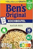 BEN'S ORIGINAL™ Kochbeutel Naturreis 750g +1 Extra Kochbeutel