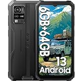 Blackview BV4800 (6GB+64GB) Outdoor Handy Ohne Vertrag, Android 13 Outdoor Smartphone Günstig 6.56 HD+ Dot Display 13MP+5MP Kamera, Baustellenhandy mit 5180mAh Akku, IP68&IP69K/GPS/NFC/Fingerabdruck