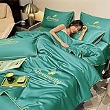 HENXUE Seidendecke, Queen-Size-Größe Für Den Sommer, Kühl Und Bequem, Waschbar, Eisseide, Einfache Klimaanlage, Steppdecke, Leicht Zu Reinigen, Für Alle Geeignet,004,79'x90'/200x230cm