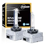 LTONXEN D1S Xenon 8000K Brenner, 12V 35W Kalt blau Auto Scheinwerferlampe HID Entladungs Lampe Ersatz Kit (2 Stück)