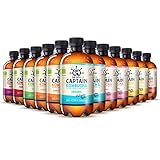 Captain Kombucha - Kombucha Tee, Lebendige Kulturen, Keine Konservanten, Unpasteurisiert, Roh und Vegan - 12 x 400ml (MixBox)