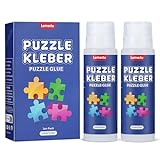 Lemeitu Jigsaw Puzzle Glue for 1000/1500/3000 Pieces Puzzles, Non-Toxic PVA Glue, Adhesive Glue, Quick Dry,120ML,2 Pack