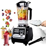 Standmixer 2000W, 2L Hochleistungsmixer Mixer für Eis/Obst, Standmixer mit 90-Sekunden-Timer, Digitalanzeige, 9 Geschwindigkeitsstufen und 8 Voreinstellungen,Hochwertige Smoothie-Maschine