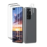 Devgoed [2+2 Stück] für Folie Huawei P40 Pro Panzerglas Kameraschutz, Hochwertige Displayfolie Huawei P40 Pro Schutzfolie, Kratzfest, Bruchsicher und Blasendicht Displayschutz Screen Protector