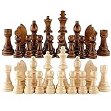 32 STÜCKE Holz Internationalen Schachfiguren ohne Brett tragbare Internationale Schachfiguren Turnier Staunton Schachfiguren Unterhaltung Brettspiel Set