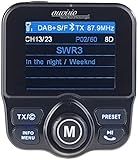 auvisio DAB Auto: DAB+/DAB-Empfänger, FM-Transmitter, Bluetooth, Freisprecher, MP3, USB (DAB Auto Adapter, Radio Zigarettenanzünder, Lautsprecher)