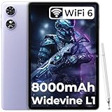 OUKITEL OT6 WiFi Tablets - 8000mAh Akku 16GB+64GB/1TB TF Android 13 Tablet 10.1 Zoll WiFi 6 Tablet BT5.0 Widevine L1/Google GMS/TÜV Augenschutz/3.5mm Klinke