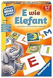 Ravensburger 24951 - E wie Elefant - Spielen und Lernen für Kinder, Lernspiel für Kinder von 5-7 Jahren, Spielend Neues Lernen für 1-4 Spieler, Yellow, Medium