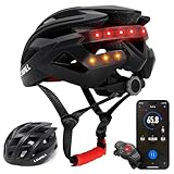 Livall BH60SEPLUS 2018 Smart Bike Bluetooth Helm mit kabelloser Lenker-Fernbedienung, Schwarz, Nicht zutreffend