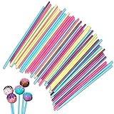 IZyufan Cake Pop Stiele [50 Stück], Lollipop Sticks Bastelstäbe Rattanstäbchen für Heimwerker, Makramee Zubehör für Süßigkeiten Gebäcke Kekse Bonbons, Rattan-Öl-Diffusor, 150 * 3.5mm