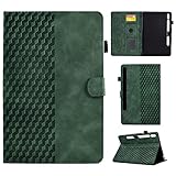 CASAFUNY Hülle für Samsung Galaxy Tab S8 2022/ Galaxy Tab S7 2020, PU Leder Tablette Schützhülle Multi-Winkel Ständer Cover Case mit Auto Schlaf/Wach für Samsung Tab S8/Tab S7 11 Zoll, Grün